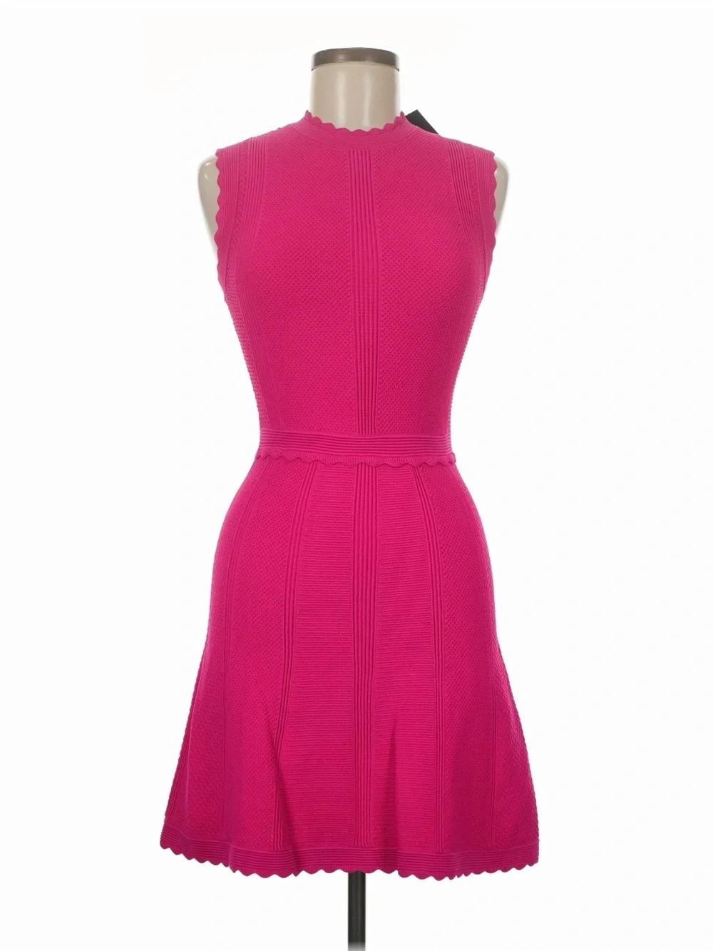 NWT! The Kooples Pink Mock Neck Knit Mini Dress. Size Medium.